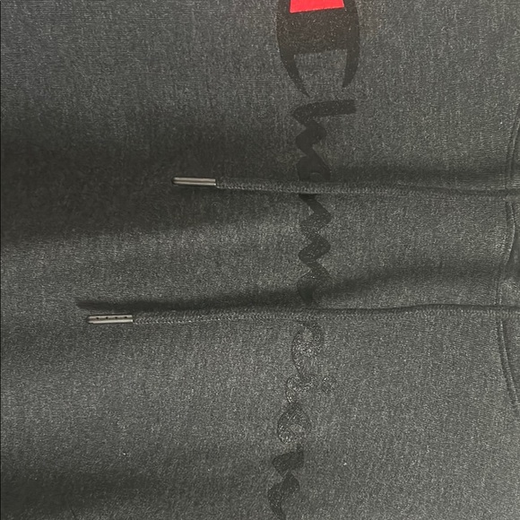 Champion Gray Pullover Hoodie with Relaxed Fit - Picture 4 of 5
